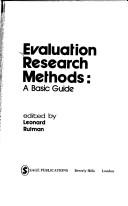 Evaluation research methods : a basic guide /