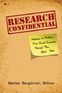 Research confidential : solutions to problems most social scientists pretend they never have /