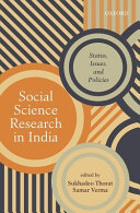 Social science research in India : status, issues, and policies /