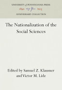 The Nationalization of the social sciences /