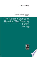 The social science of Hayek's 'The sensory order' /