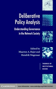 Deliberative policy analysis : understanding governance in the network society /