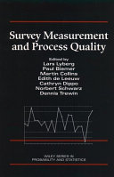 Survey measurement and process quality /