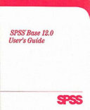 SPSS base 12.0 user's guide.