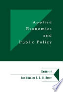 Applied economics and public policy /