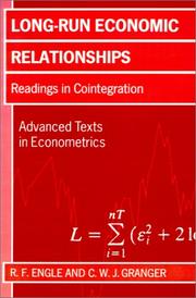 Long-run economic relationships : readings in cointegration /