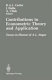 Contributions to econometric theory and application : essays in honour of A.L. Nagar /