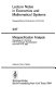 Misspecification analysis : proceedings of a workshop held in Groningen, the Netherlands, December 15-16, 1983 /