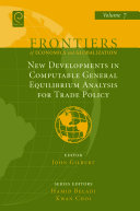 New developments in computable general equilibrium analysis for trade policy /