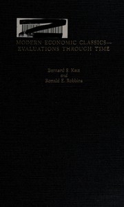 Modern economic classics--evaluations through time /