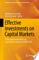 Effective Investments on Capital Markets : 10th Capital Market Effective Investments Conference (CMEI 2018) /