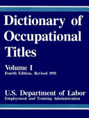 Dictionary of occupational titles /