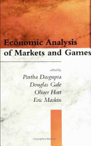 Economic analysis of markets and games : essays in honor of Frank Hahn /