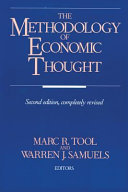The Methodology of economic thought : critical papers from the Journal of economic thought [as printed] /