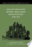 English population history from family reconstitution, 1580-1837 /