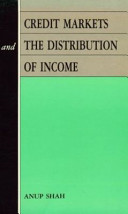Credit Markets and the Distribution of Income /