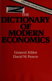 The Dictionary of modern economics /