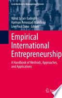 Empirical International Entrepreneurship : A Handbook of Methods, Approaches, and Applications /