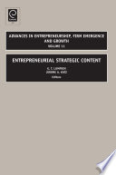 Entrepreneurial strategic content /