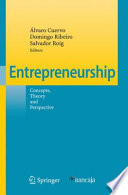 Entrepreneurship : concepts, theory and perspective /