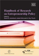 Handbook of research on entrepreneurship policy /
