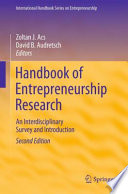 Handbook on entrepreneurship research /