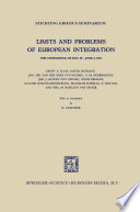 Limits and Problems of European Integration : The Conference of May 30 - June 2, 1961.