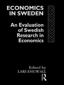 Economics in Sweden : an evaluation of Swedish research in economics /