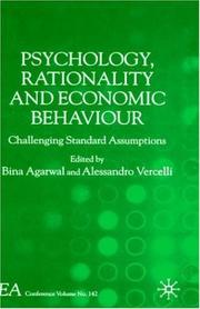 Psychology, rationality and economic behaviour : challenging standard assumptions /