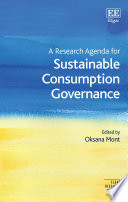 A research agenda for sustainable consumption governance /