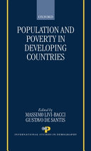 Population and poverty in the developing world /