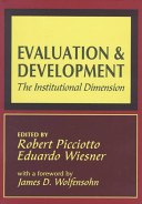 Evaluation & development : the institutional dimension /