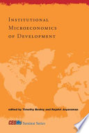 Institutional microeconomics of development /