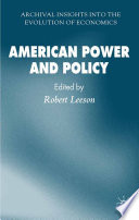 American Power and Policy /