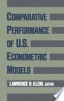 Comparative performance of U.S. econometric models /