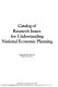 Catalog of research issues for understanding national economic planning /
