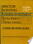 Directory of incentives for business investment and development in the United States : a state-by-state guide /