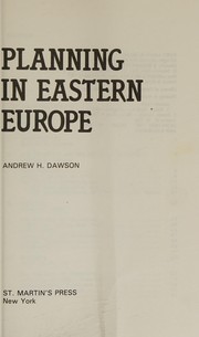 Planning in eastern Europe /