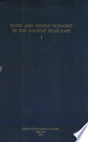 State and temple economy in the ancient Near East : proceedings of the international conference /