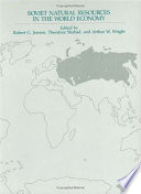 Soviet natural resources in the world economy /