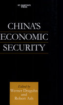 China's economic security /