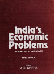 India's economic problems : an analytical approach /