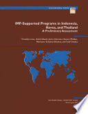 IMF-supported programs in Indonesia, Korea, and Thailand : a preliminary assessment /