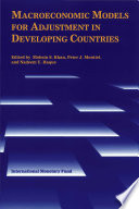 Macroeconomic models for adjustment in developing countries /