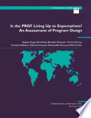 Is the PRGF living up to expectations? : an assessment of program design /