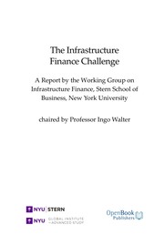 The infrastructure finance challenge /