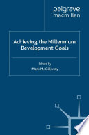Achieving the Millennium Development Goals /
