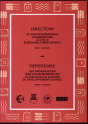 Directory of non-governmental organisations active in sustainable development = Répertoire des organisations non gouvernementales actives dans le domaine du développement durable.