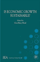 Is economic growth sustainable? /