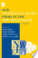 New technology-based firms in the new millennium.